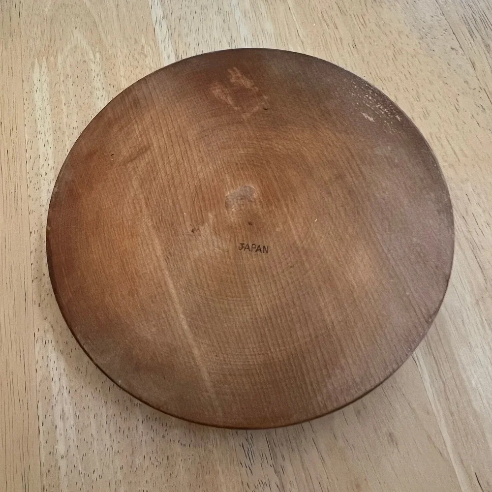 Vintage MCM Wood Hamburger Press Longhorn Steer Western Made in Japan Hinged